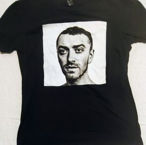 Sam Smith The Thrill of It Concert Tee With Tour Dates/Locs Back Size Small
